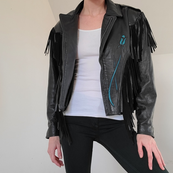 RARE VINTAGE - Custom leather jacket - Picture 7 of 13